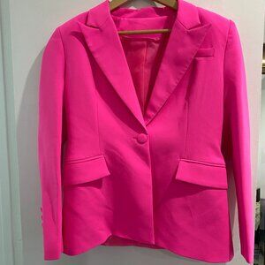 NWOT‎ Women's Bright Pink Blazer Size XL US Polyester / Cotton Blend